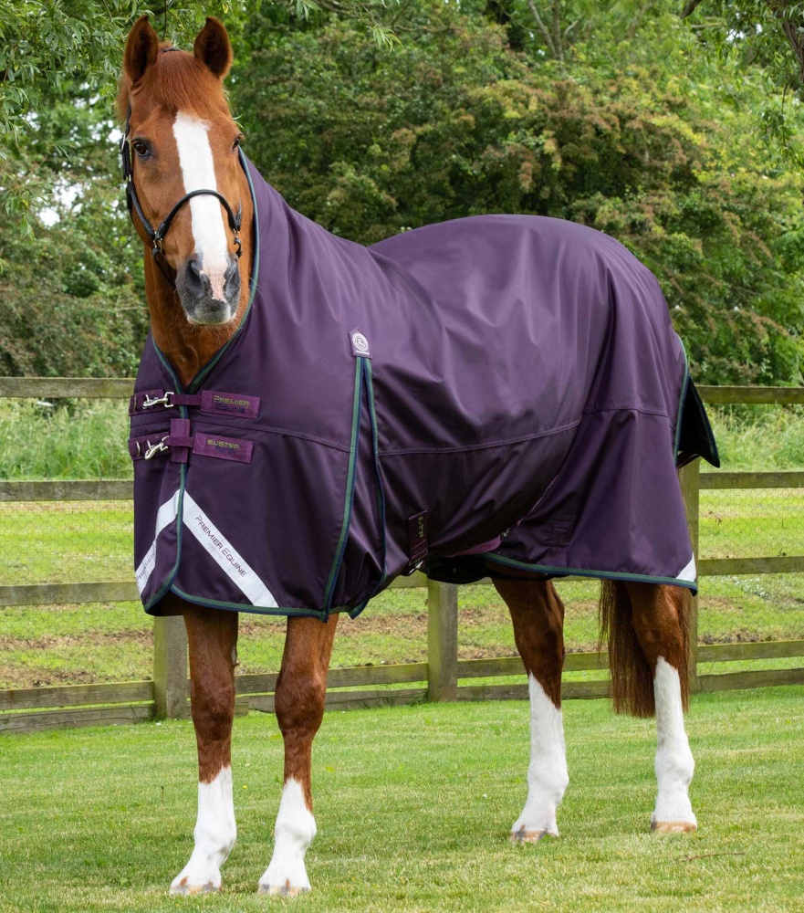 Premier Equine Buster Hardy 100g Half Neck Turnout Rug 5ft 9 purple